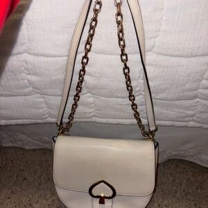 Kate Spade Cream Crossbody Bag with Gold Accents